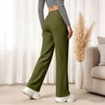 thumbnail image 4 of Women's Straight Leg Sweatpants Drawstring High Waist Sweat Pants Casual Solid Color Joggers Trousers with Pockets, 4 of 7
