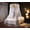 Grey/White, variant on Princess Bed Canopy for Girls,Bed Canopy Curtain- Double Layer Sheer Mesh Dome Bed Curtain- Round Lace Princess Mosquito Net Tent (Double Black-2)