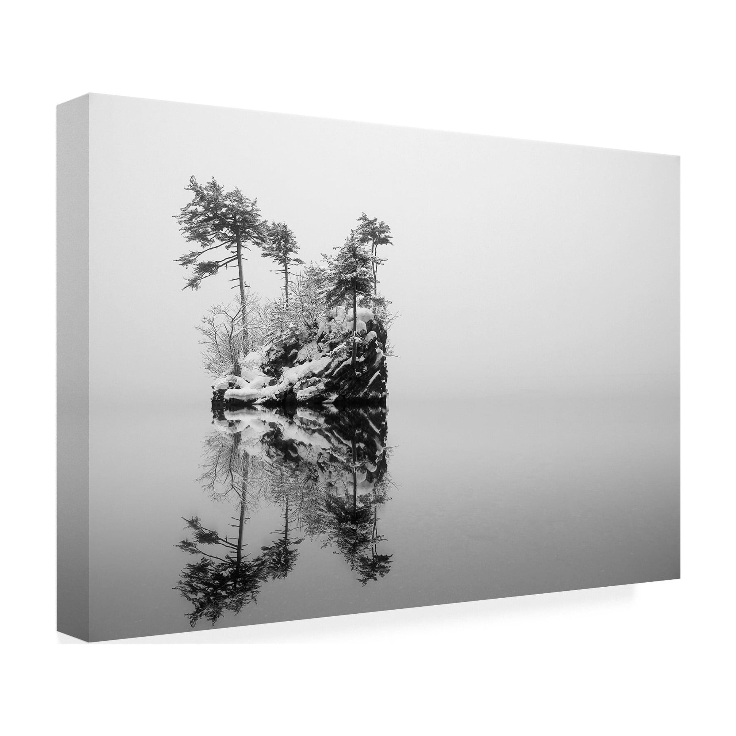 Ikuo Iga 'Isle Of Snowing Lake' Canvas Art