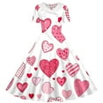 thumbnail image 4 of EGNMCR Robe à Manches Courtes Col Rabattu Robe Extensible à Manches Courtes pour Filles Robe Évasée Patineuse pour Récital Scolaire Robe à Manches Courtes Col Rabattu Robe en Polyester pour Filles, 4 of 6