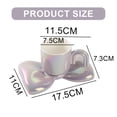 thumbnail image 2 of Ceramic coffee cups, creative cute cups with bow saucers, novel coffee cups with comfortable grip for offices and families, 6.5 ounces for tea latte milk.-purple, 2 of 5