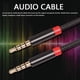 thumbnail image 3 of cable auxiliar Cable auxiliar de 3,5 mm, conector trenzado de nailon a para auriculares, altavoz de coche Hugtrwg  Para estrenar, 3 of 8