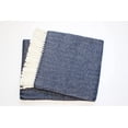 thumbnail image 3 of Navy Blue and White Dreamy Soft Herringbone Throw Blanket, 3 of 5