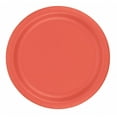 thumbnail image 1 of 240 Plates 7" Paper Dessert Plates Wax Coated - Coral, 1 of 1