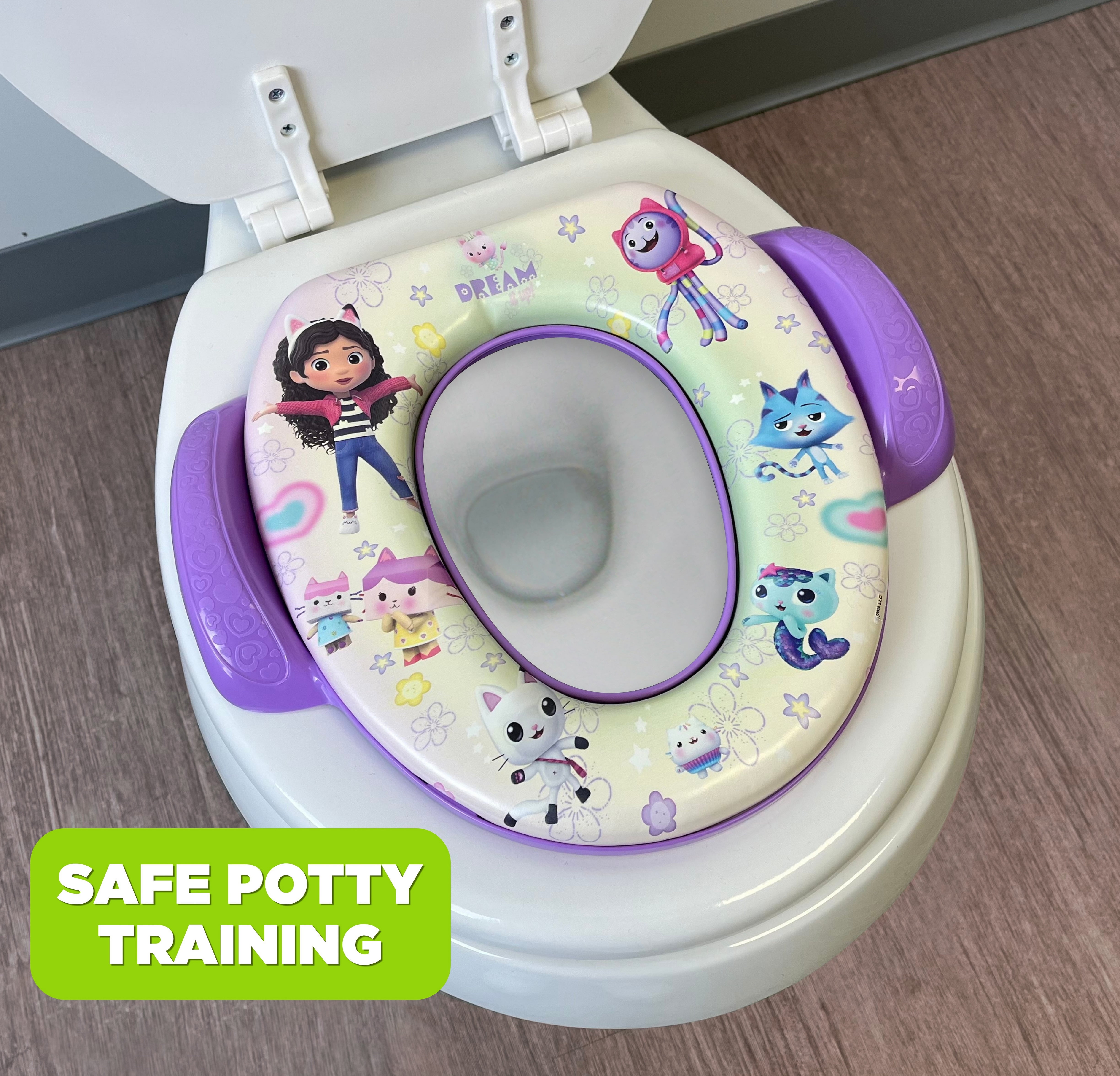 Gabby's Dollhouse Soft Potty Seat for Toddlers - Toilet Training Aid