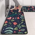 thumbnail image 2 of Kitchen Rugs Sets Of 2,Pioneer Flower Floral Print Pattern Anti Fatigue Kitchen Mat Rugs Non Slip Washable,Decorative Kitchen Floor Mats for Kitchen,Sink,Laundry,17"x47"+17"x47", 2 of 5
