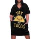 thumbnail image 1 of YAY Tacos para mujer vestido holgado con bolsillos ropa ropa de verano, 1 of 6