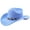 Z41-Sky Blue, variant on LILIYA Unisex Western Cowboy Hat with Metal Accent Braided Band Classic Wide Brim Headwear for Western Themed Events and Celebration Gatherings