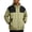 Khaki, variant on GUZOM Mens Windbreaker Jacket Lightweight Packable UV Protection Hooded Nylon Spandex Color Block Brown,Size L