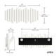 thumbnail image 3 of Perchero Umbra Picket para montaje en pared con 5 pinzas de madera, 3 of 7