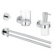 thumbnail image 2 of Grohe 40846001 Essentials Master Bathroom Accessories Set 4-in-1, Starlight Chrome, 2 of 6