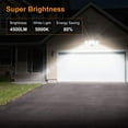 thumbnail image 2 of LEPOWER 4500LM LED Flood Light Outdoor, Switch Controlled LED Security Light, 45W Exterior Outdoor Light, 5000K, ETL Certificated, 3 Adjustable Heads IP65 Waterproof for Garage, Yard, Porch, Brown, 2 of 8