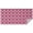 Pink Pug Puppies, variant on Poodle Dog and Flower Floral Rectangle Tablecloth 60"x84",Waterproof Polyester Rectangle Table Cloth, Wipeable Spillproof Polyester Tablecloth for Dining, Camping, Indoor and Outdoor
