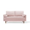 thumbnail image 6 of Modway Valour Performance Velvet Loveseat in Pink, 6 of 8