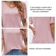 thumbnail image 1 of Camisa de manga corta acampanada con cuello en V para mujer, Top informal de verano elegante para negocios, para ocio, oficina, escuela, Rosa XL, 1 of 5