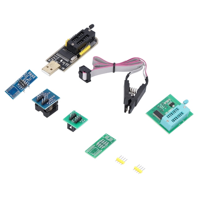 Accesorio de placa base para programador con juego de pinzas de prueba de chip flash con formato de pines SOIC/SOP para 242593