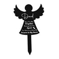 thumbnail image 2 of AMLESO Plaque Commémorative Plaque Commémorative Jardin Piquet Décor de Tombe Signe pour Toujours pour Papa, 2 of 8