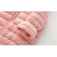 thumbnail image 5 of CECORC Baby/Toddler Winter Puffer Jacket Baby Winter Solid Hooded Coat Long Sleeve,18 Month,Pink, 5 of 6