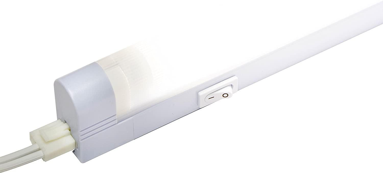 GE Slimline 14in. Fluorescent Light Fixture, Plug-in, 5ft. Power Cord, F8T5 Bulb, Warm White, 10168