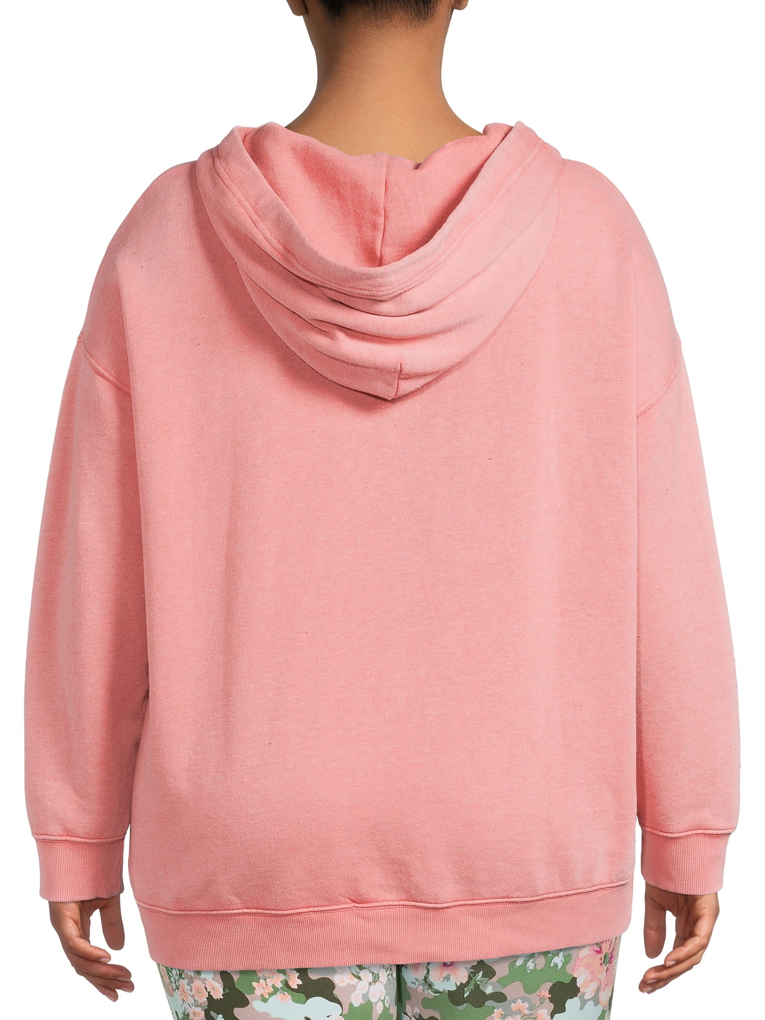 Terra & Sky Women's Plus Size Hooded Pullover Sweatshirt