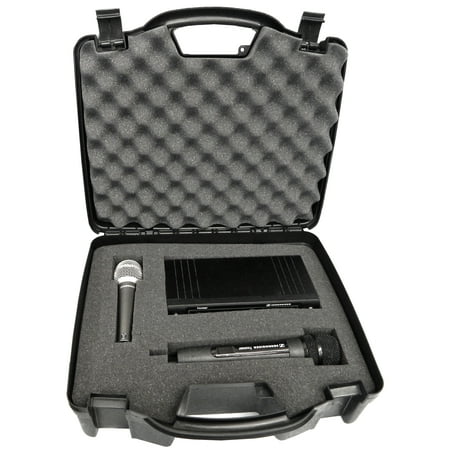 Azden Handheld Receiver STUDIOCASE Wireless Microphone System Hard Case w/ Foam - Fits Sennheiser , Shure , Audio-Technica , Nady , VocoPro , AKG With Receiver , Body Transmitter , Lavalier and Handheld Mics ()