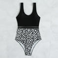 thumbnail image 3 of Aayomet Bathing Suits for Women Color Leopard Print Strap Off Shoulder Backless Jumpsuit Swimsuit (B, XL), 3 of 4