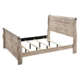 thumbnail image 6 of Miekor Furniture Imerland Contemporary White Wash Finish 3-Piece Bedroom Set-Sleigh Bed and Two Nightstands, King Size 26951, 6 of 9