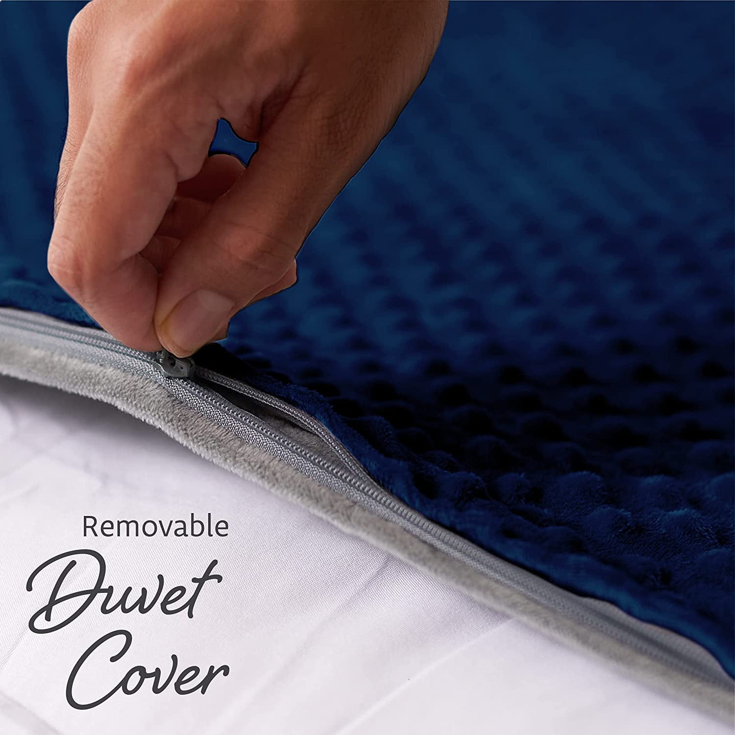 Quility premium adult weighted blanket & removable cover new arrivals