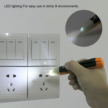 Electricity Detector Test Pencil LED Light AC Electric Voltage Tester Volt