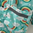 thumbnail image 3 of EQWLJWE Rainy Season Children's Cute Print Hooded Mid-length Raincoat Jacket (Girl's) 8-9 Years, 3 of 5