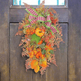 thumbnail image 6 of Fall Harvest for Front Door,Fall Wreath,Artificial Fall Harvest Teardrop,Thanksgiving Decorative Swags,Autumn Fall Decor, 6 of 8