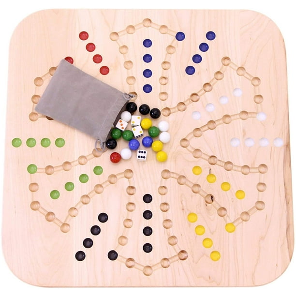 AmishToyBox.com Maple-Wood Aggravation Marble Game Board (Wahoo ...