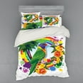 thumbnail image 2 of Ambesonne Colorful Bedding Set 3 Pcs, Palms Tropical Plants, Twin XL, Multicolor, 2 of 3