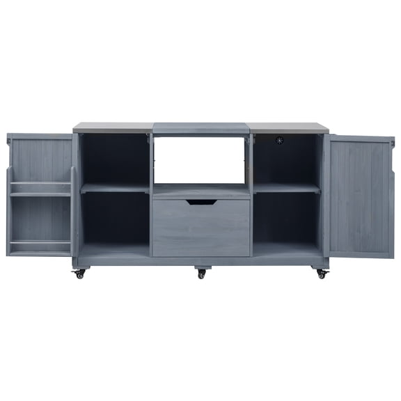 66.5 Inches Outdoor Grill Cart for Large Big Green Egg Grills with Drawer