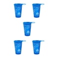 thumbnail image 2 of Decodeary Water Bottle Easy To Store And Foldable Lightweight And Portable Easy To Clean PU Collapsible Water Bottle Water Bottles dark blue 200ml 5Set, 2 of 6