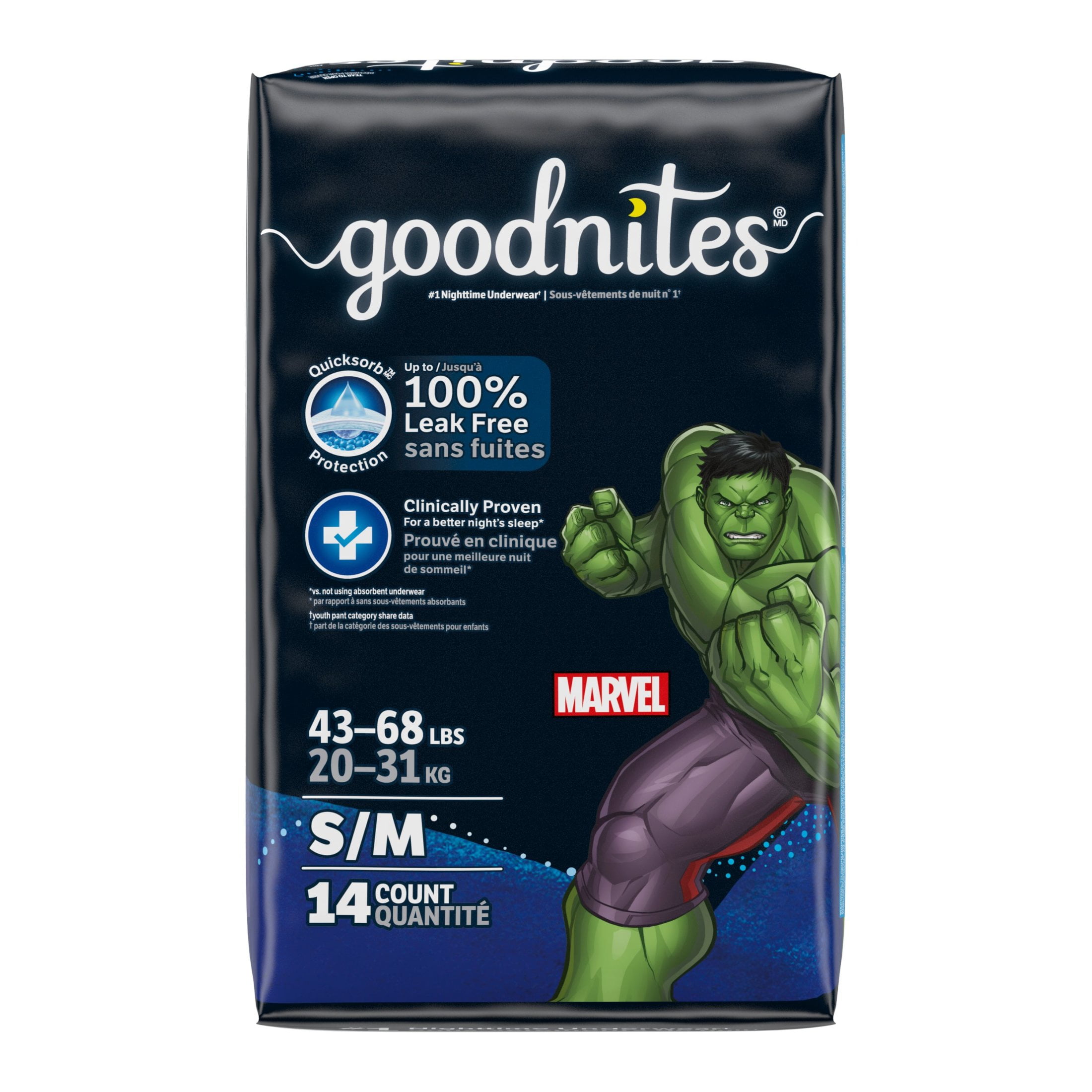 【Y-Tu】Nighttime Underwear １パック(18枚入り) Amazon | Goodnites Nighttime Bedwetting Underwear, Boys' L