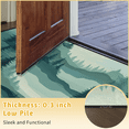 thumbnail image 6 of CURLYOOT Forest Tree Green Half Round Door Mat 24'' x 36'', Indoor Outdoor Entrance Rug, Semi Circular Area Rug, Non Slip Washable Absorbent Doormat, Laundry Room Rug, 6 of 7