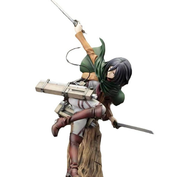 Attack on the giant tree stump, Captain Mikasa Ackerman's boxed figurine figurine model