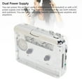 thumbnail image 4 of Grabadora De Cinta Con Reproductor De Casete Portátil, Reproductor De Cinta De Casete Con Rebobinado Automático ABS, Sonido Estéreo, Compacto Transparente Para Interiores, 4 of 7