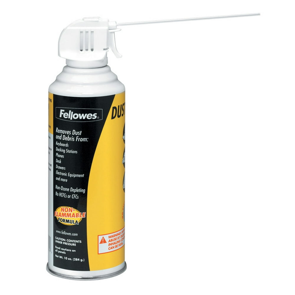 Fellowes Compressed Air Duster with Wand, 10 Ounces