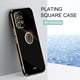 thumbnail image 2 of Funda con soporte de anillo de lujo para Samsung Galaxy A13, A53, A33, A73, A23, A32, A52s, A72, 4g, 5g, cubierta de silicona chapada 2022, A 13, 53, 52, 33, 73 Fivean unisex, 2 of 2