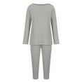thumbnail image 4 of Lounge Outfits Sets For Women 2 Piece Fashion Loose Solid Long Sleeve Casual Two Piece Set Up to 65% off, 4 of 6