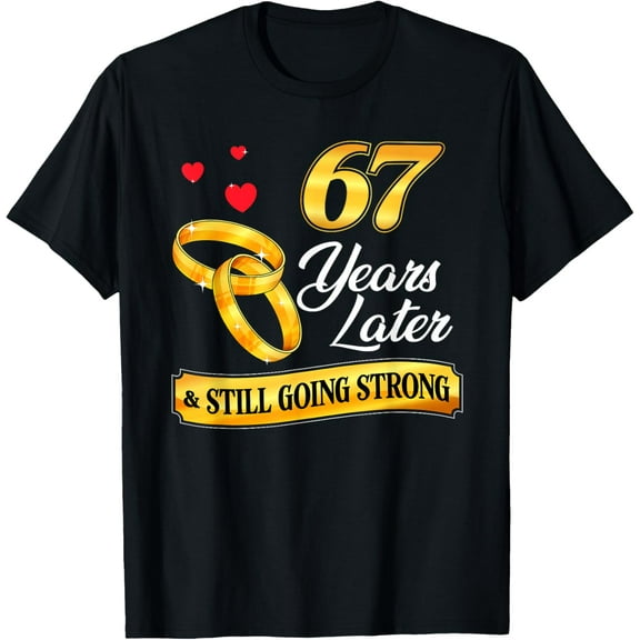 Celebrate 67 Years Of Marriage! 67th Wedding Anniversary T-Shirt