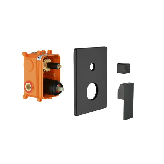 3 Way Outlet Function Solid Brass Shower Diverter Valve Mixer Rough-In Shower Handle Valve Kit Replacement