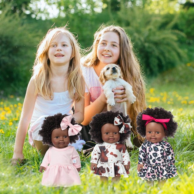 wycnly Toys 12 Inch Black Baby Dolls with Clothes A,frican Realistic Baby Washable Kids Girls Toys for Ages Hottest Deals