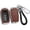 Silver-brown, variant on Key Fob Cover Compatible with Toyota Land Cruiser Venza RAV4 Prime Hilux Fortuner Tundra Corolla Cross Sequoia 2016-2023 4 Button Keychain Case Holder Protector,Black