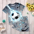 thumbnail image 2 of Gubotare Pjs for Boys Short Sleeve Pajamas for Boys Fun Baseball Short Sleeves 2-Piece PJs Set Kid Comfy Sleepwear 9T 10T (Dark Gray,9-10 Years), 2 of 6