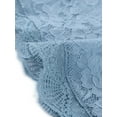 thumbnail image 5 of Unique Bargains Women's Plus Size Shrug Floral Lace Tie Neck Bolero Cardigan, 5 of 7