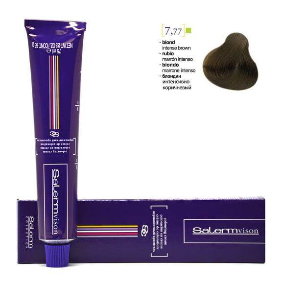 Salerm Vision Permanent Cream Haircolor (Blond Intense Brown - 7.77)