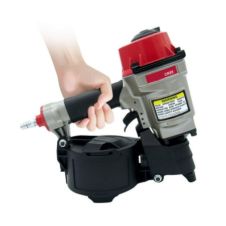 

INTBUYING Pneumatic Coil Nailer Coil Siding Nailer for Wood Working Air Coil Nail Gun Tool with Belt Dust Cover